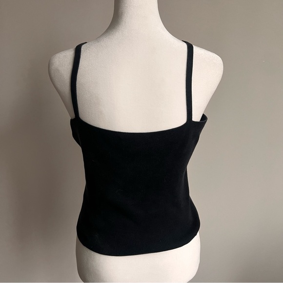 Ann Taylor 100% Silk Black Ribbed Cami - Picture 3 of 6
